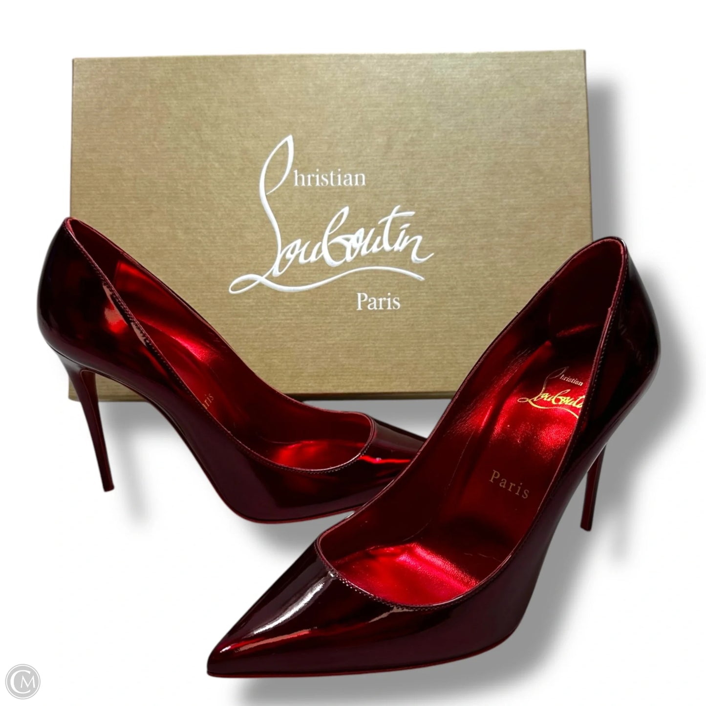 Shoes Luxury Designer By Christian Louboutin In Red, Size: 37.5