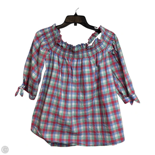 Top 3/4 Sleeve Designer By Kate Spade In Multi-colored, Size: M