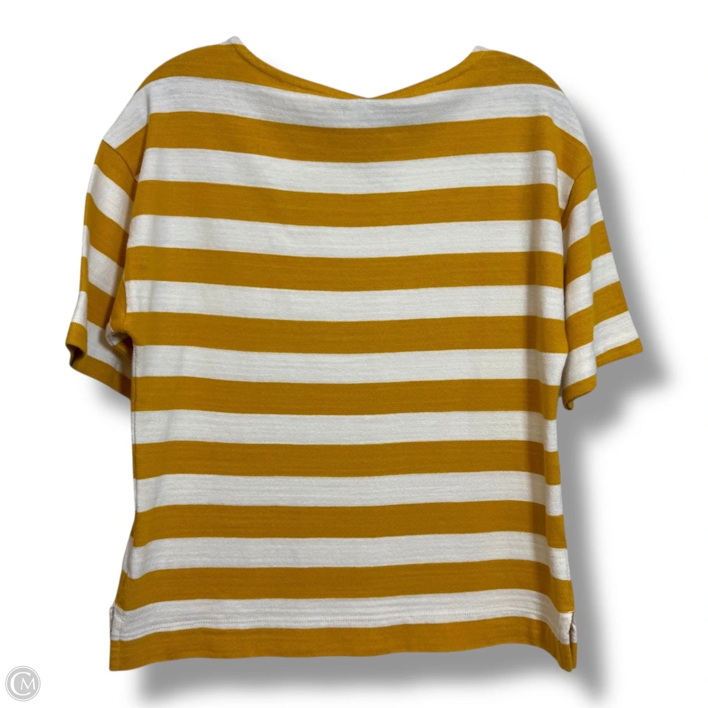 Top Short Sleeve By Loft In Yellow, Size: Xs