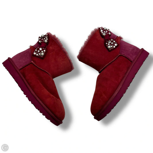 Boots Designer By Ugg In Pink, Size: 8