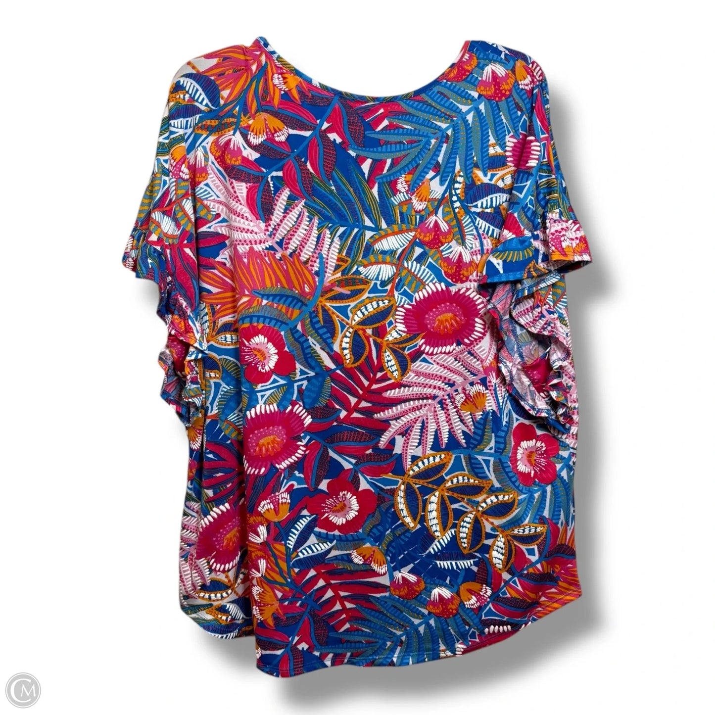 Top Short Sleeve By Ruby Rd In Multi-colored, Size: Xl
