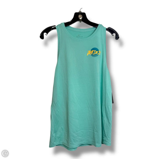 Athletic Tank Top By Nike Apparel In Aqua, Size: S