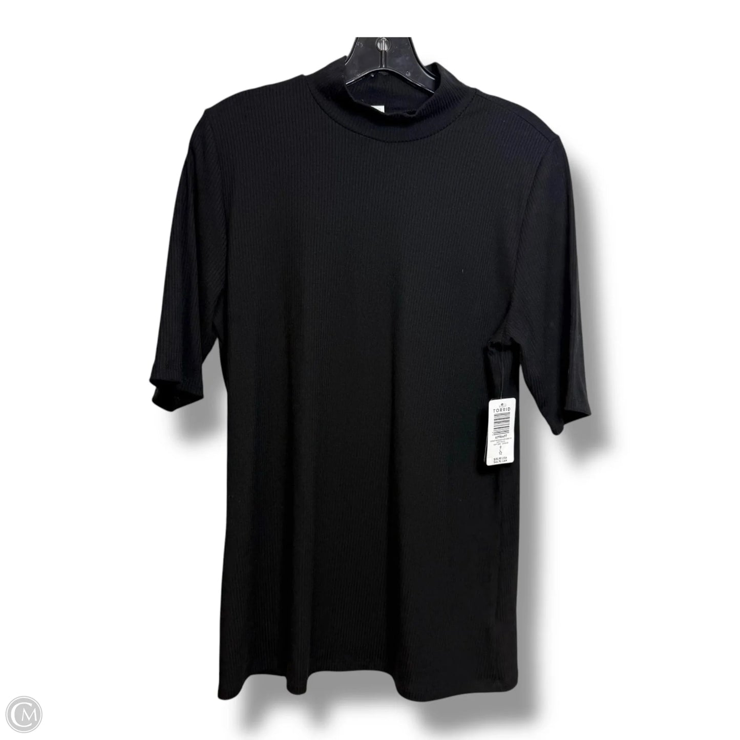 Top Short Sleeve By Torrid In Black, Size: S