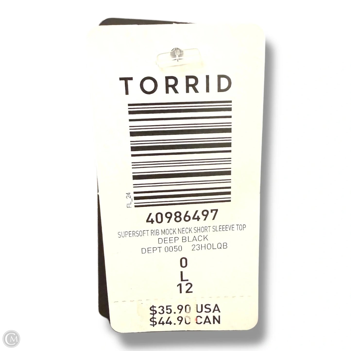 Top Short Sleeve By Torrid In Black, Size: S