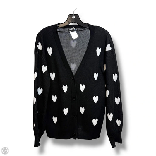 Cardigan By Cable And Gauge In Black & White, Size: M