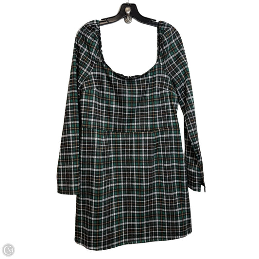 Dress Casual Short By Francesca's In Plaid Pattern, Size: Xl