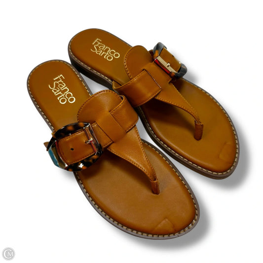 Sandals Flats By Franco Sarto In Tan, Size: 7.5