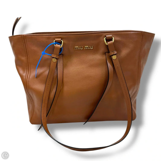 Handbag Luxury Designer By Miu Miu, Size: Medium