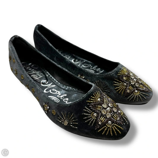 Shoes Flats By Naughty Monkey In Silver, Size: 8