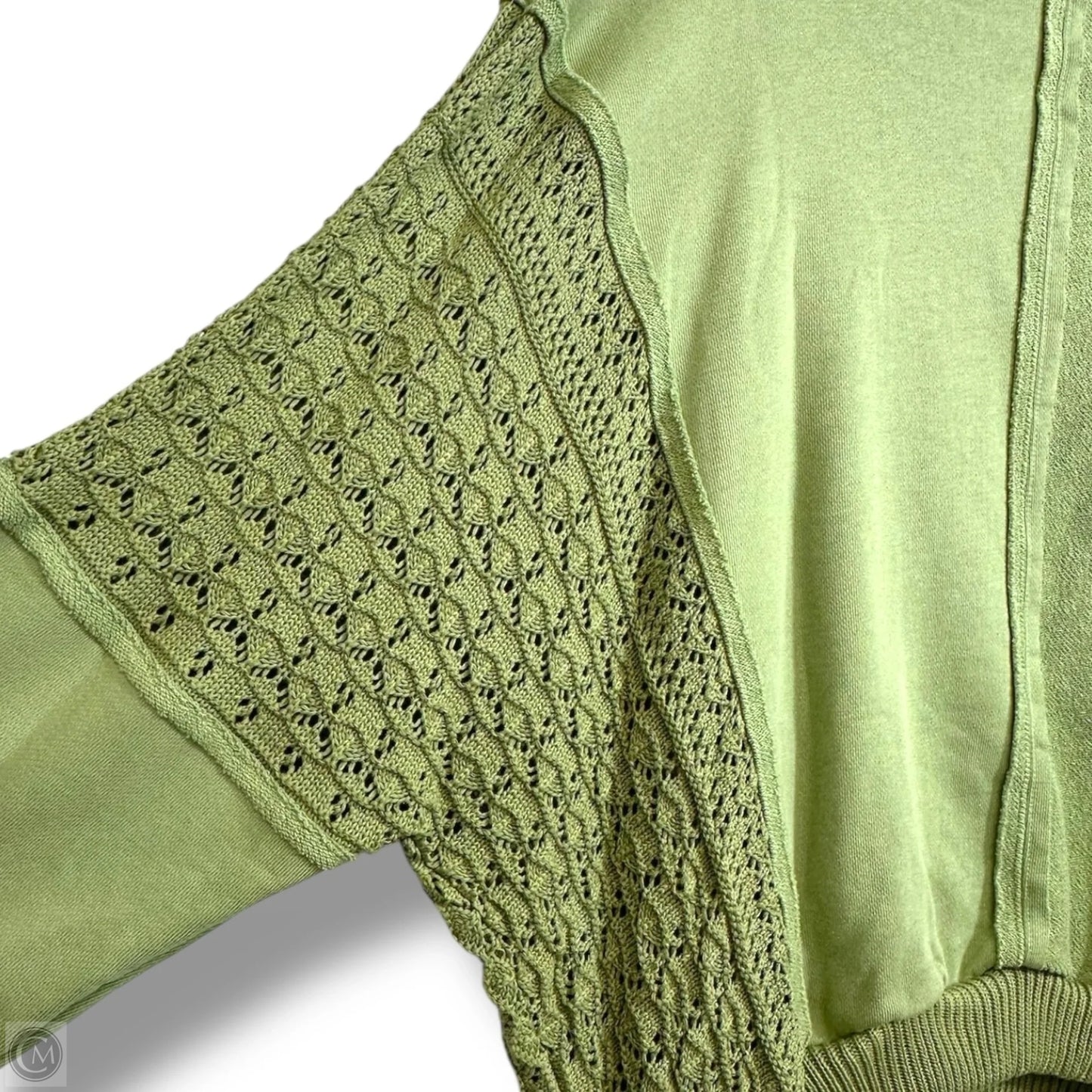 Top Long Sleeve By Bibi In Green, Size: Xl