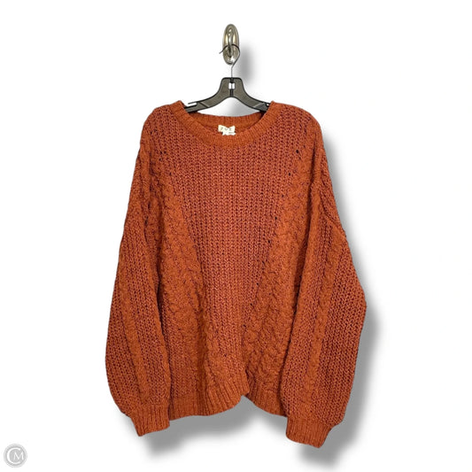 Sweater By Pol In Orange, Size: L