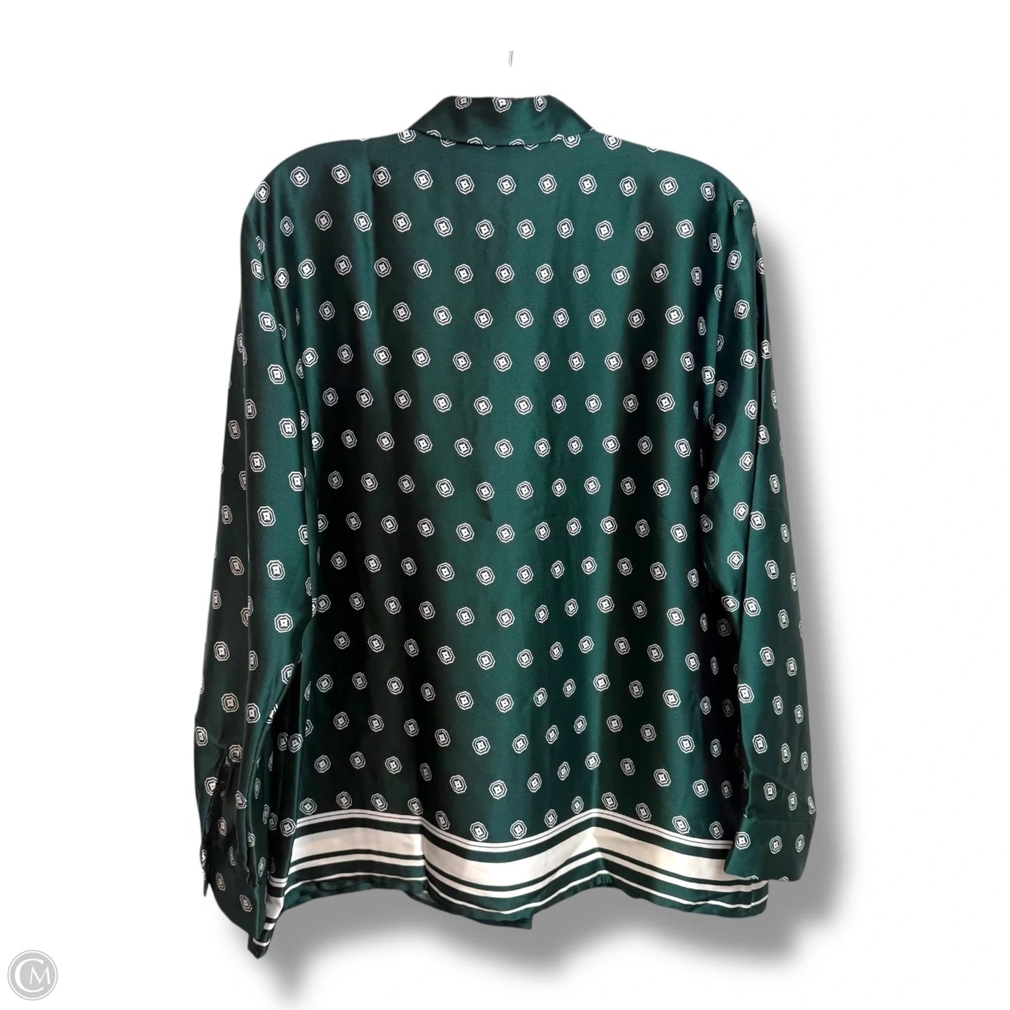Top Long Sleeve By Loft In Green, Size: M