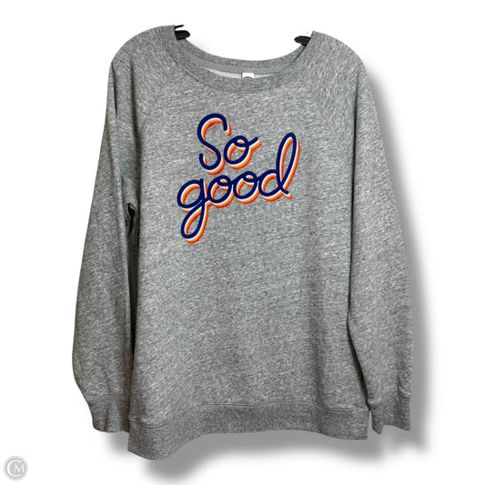 Sweatshirt Crewneck By Old Navy In Grey, Size: M