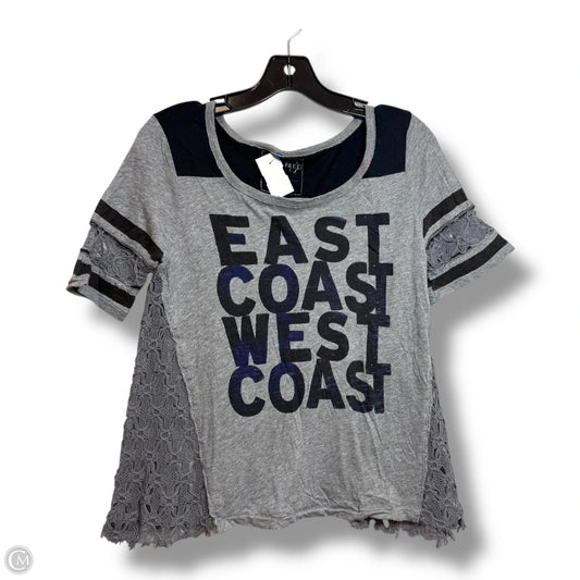 Top Short Sleeve By We The Free In Grey, Size: S