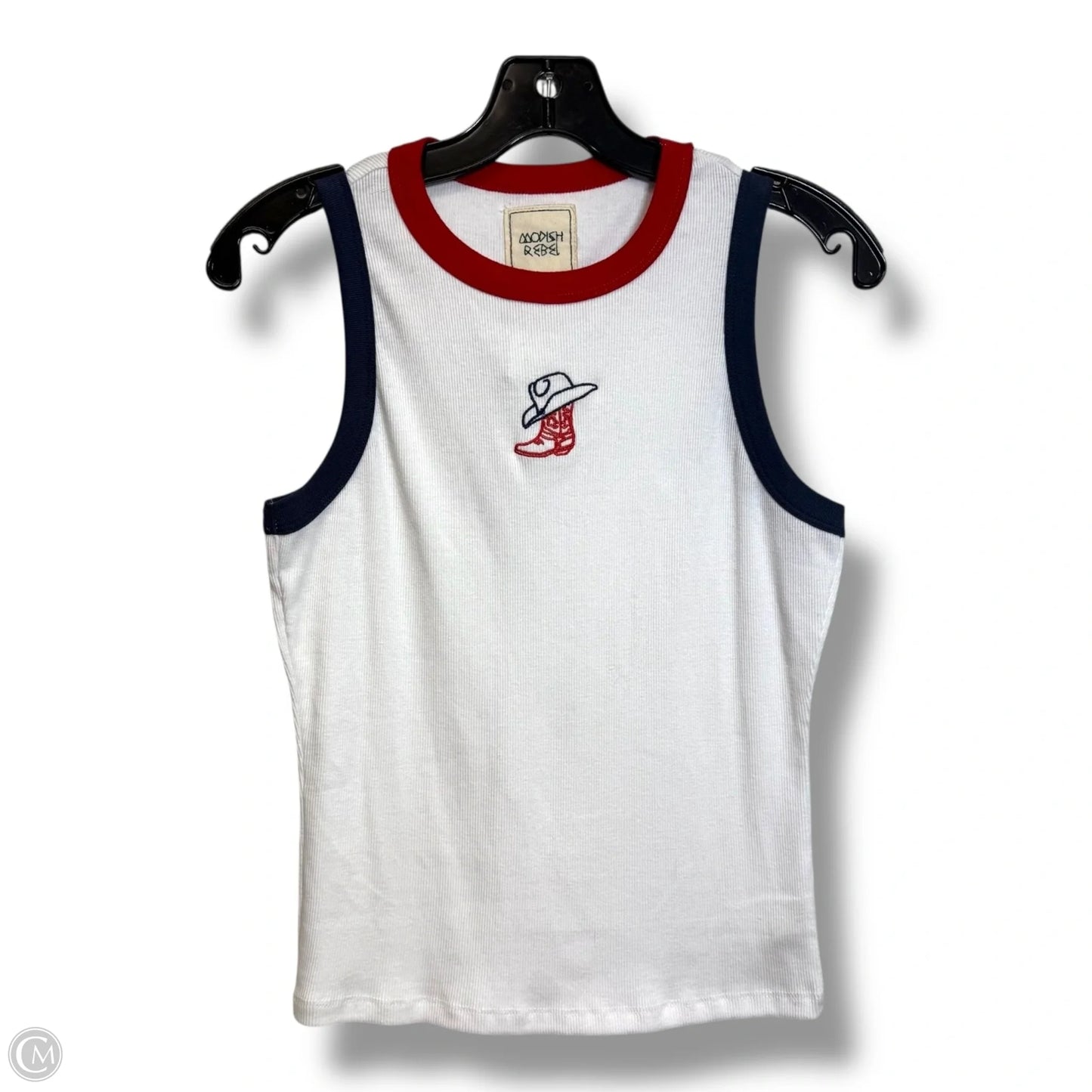 Tank Top By Clothes Mentor In White, Size: M