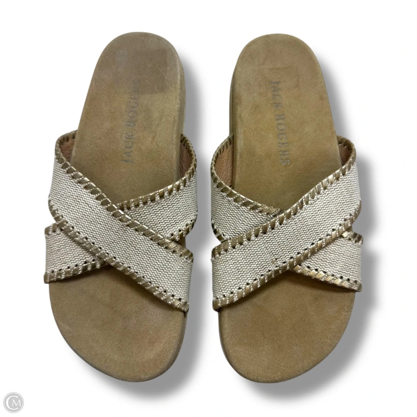 Sandals Flats By Jack Rogers In Tan, Size: 8