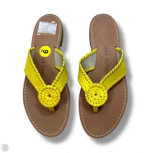 Sandals Flats By Jack Rogers In Yellow, Size: 9