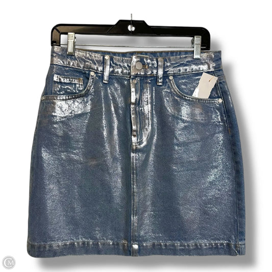 Skirt Mini & Short By Pilcro In Blue Denim, Size: 8