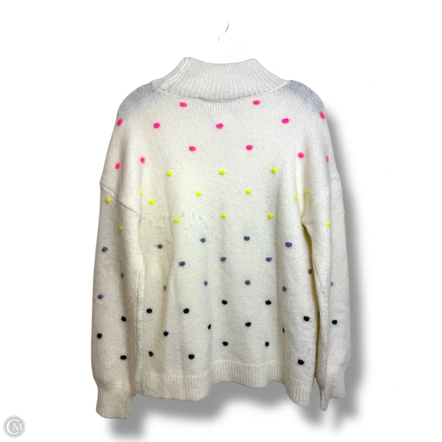Sweater By Loft In Polkadot Pattern, Size: M