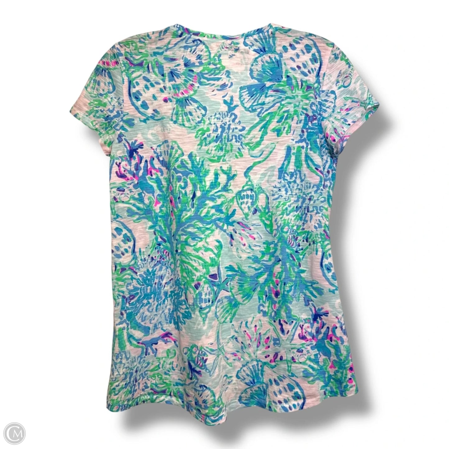 Top Short Sleeve Designer By Lilly Pulitzer In Multi-colored, Size: Xs
