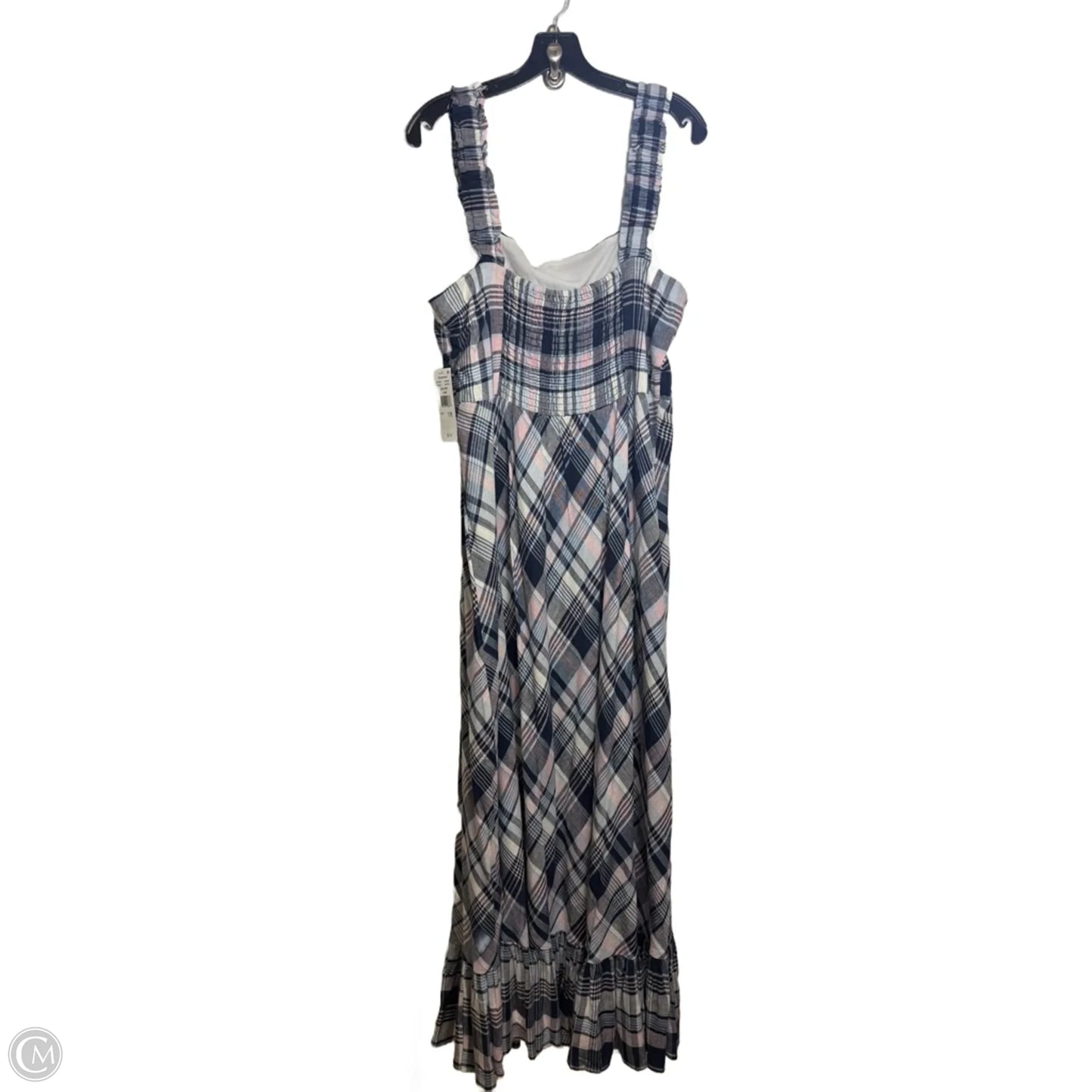 Dress Casual Maxi By Clothes Mentor In Plaid Pattern, Size: 18