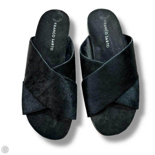 Sandals Flats By Franco Sarto In Black, Size: 7.5
