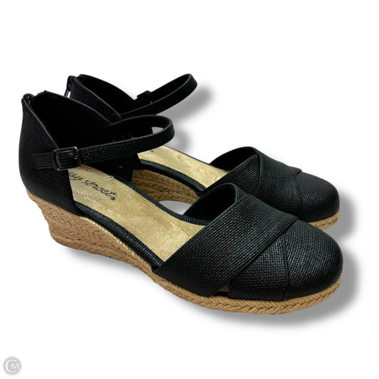 Shoes Heels Wedge By Easy Spirit In Black, Size: 7