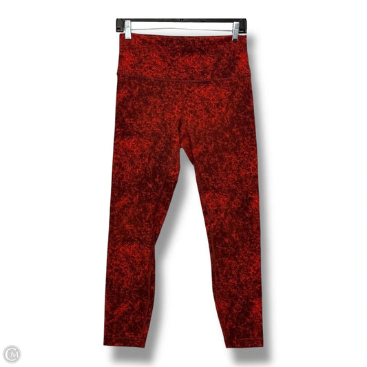 Athletic Leggings By Lululemon In Multi-colored, Size: 10