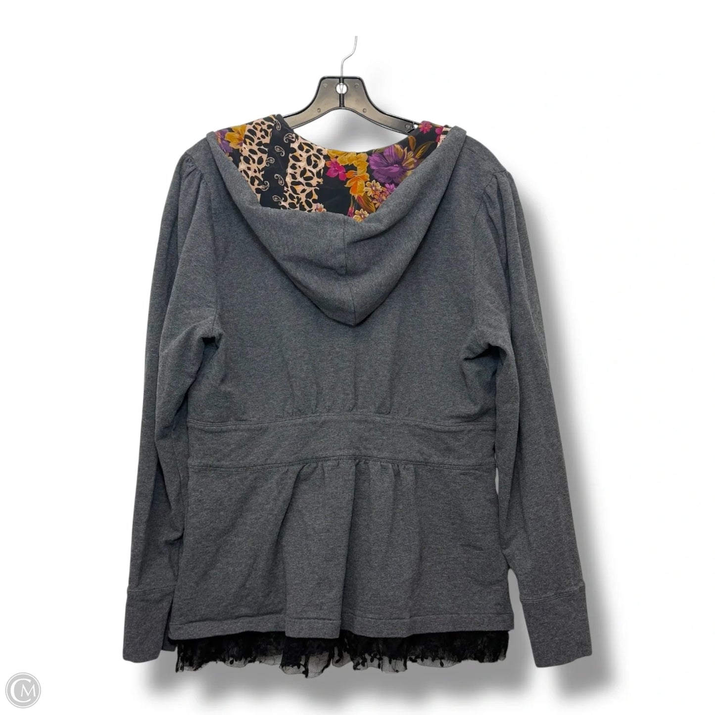 Jacket Other By Johnny Was In Grey, Size: L