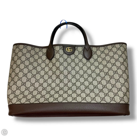 Ophidia GG double handle tote Handbag Luxury Designer By Gucci, Size: Large