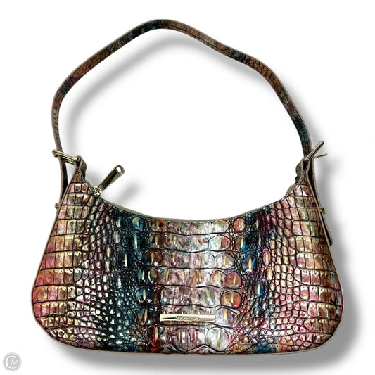 Kyrie Small Embossed Leather Shoulder Bag Handbag Designer By Brahmin, Size: Small