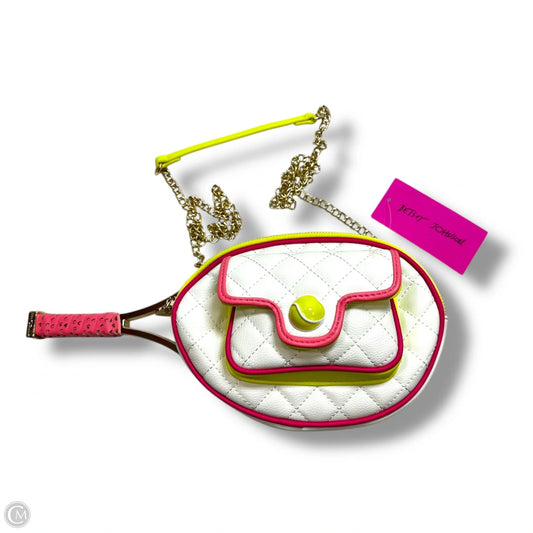 Tennis Racket Crossbody By Betsey Johnson, Size: Small