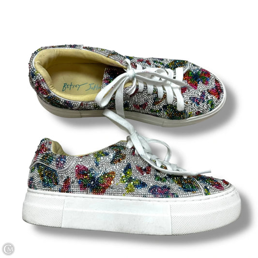 Butterfly Shoes Sneakers By Betsey Johnson In Multi-colored, Size: 6.5
