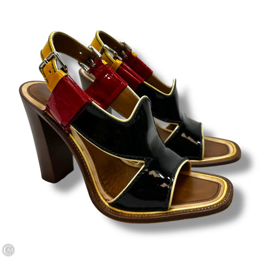 Sandals Luxury Designer By Prada In Multi-colored, Size: 6.5 / 36.5