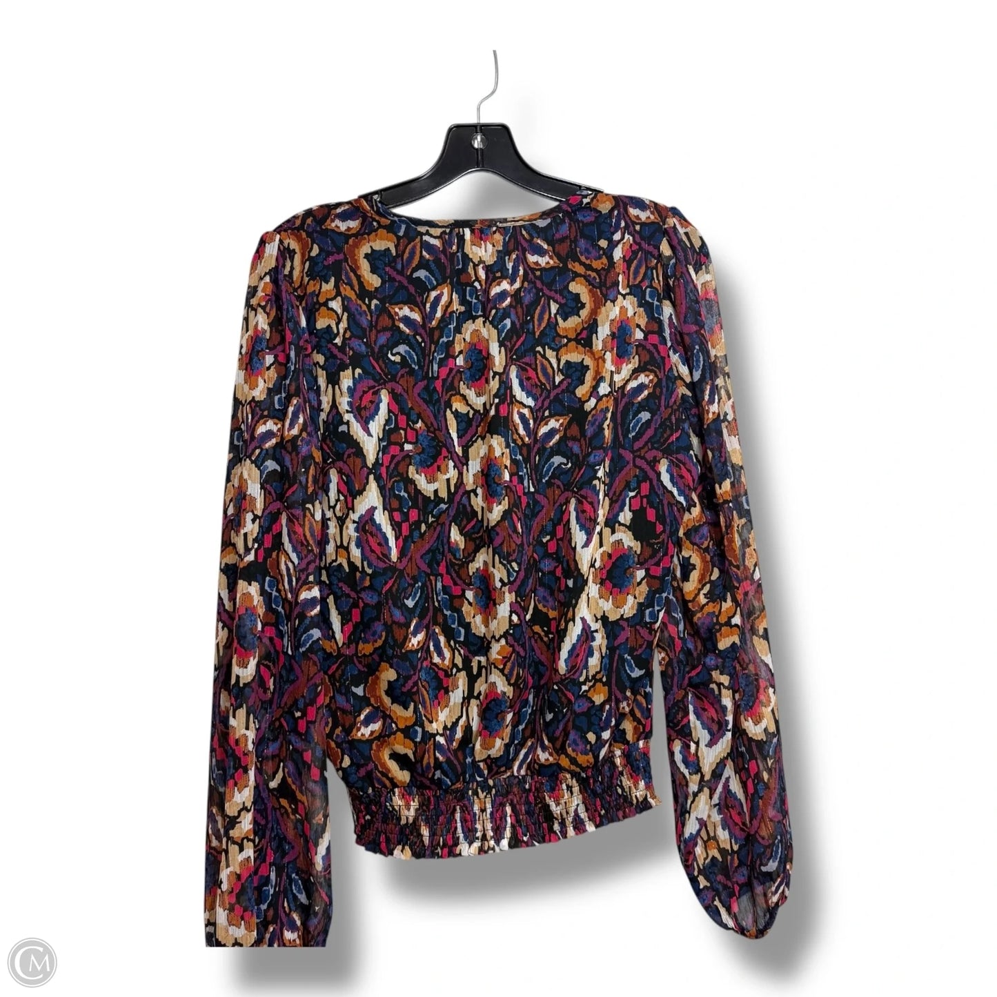 Top Long Sleeve By Evereve In Multi-colored, Size: M