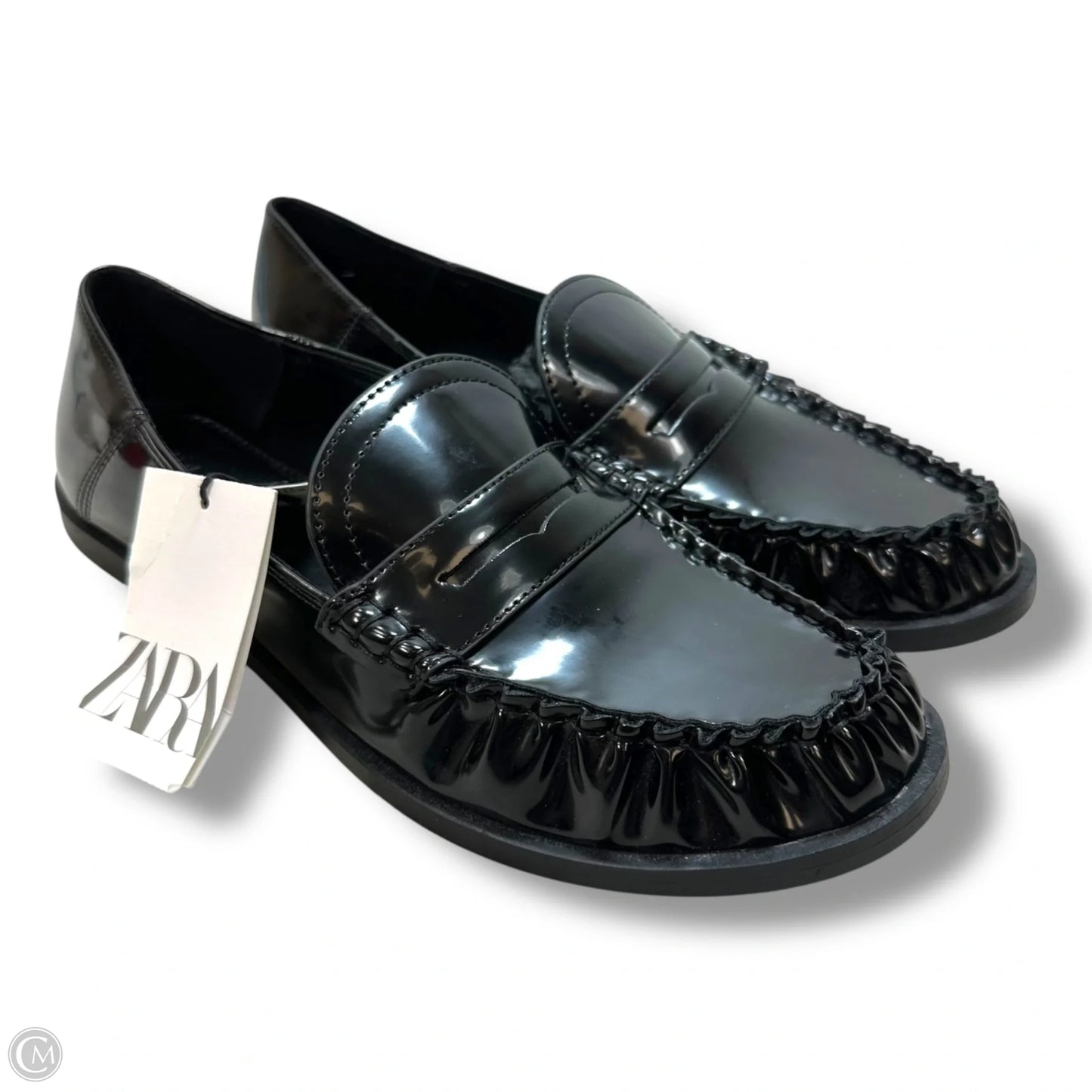 Shoes Flats By Zara In Black, Size: 8