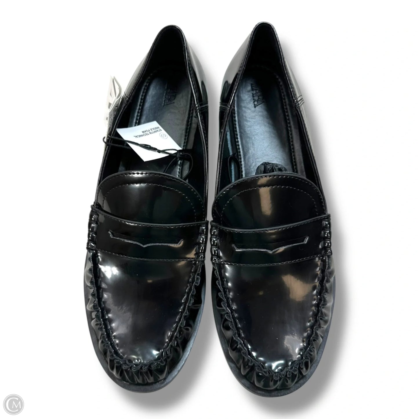 Shoes Flats By Zara In Black, Size: 8