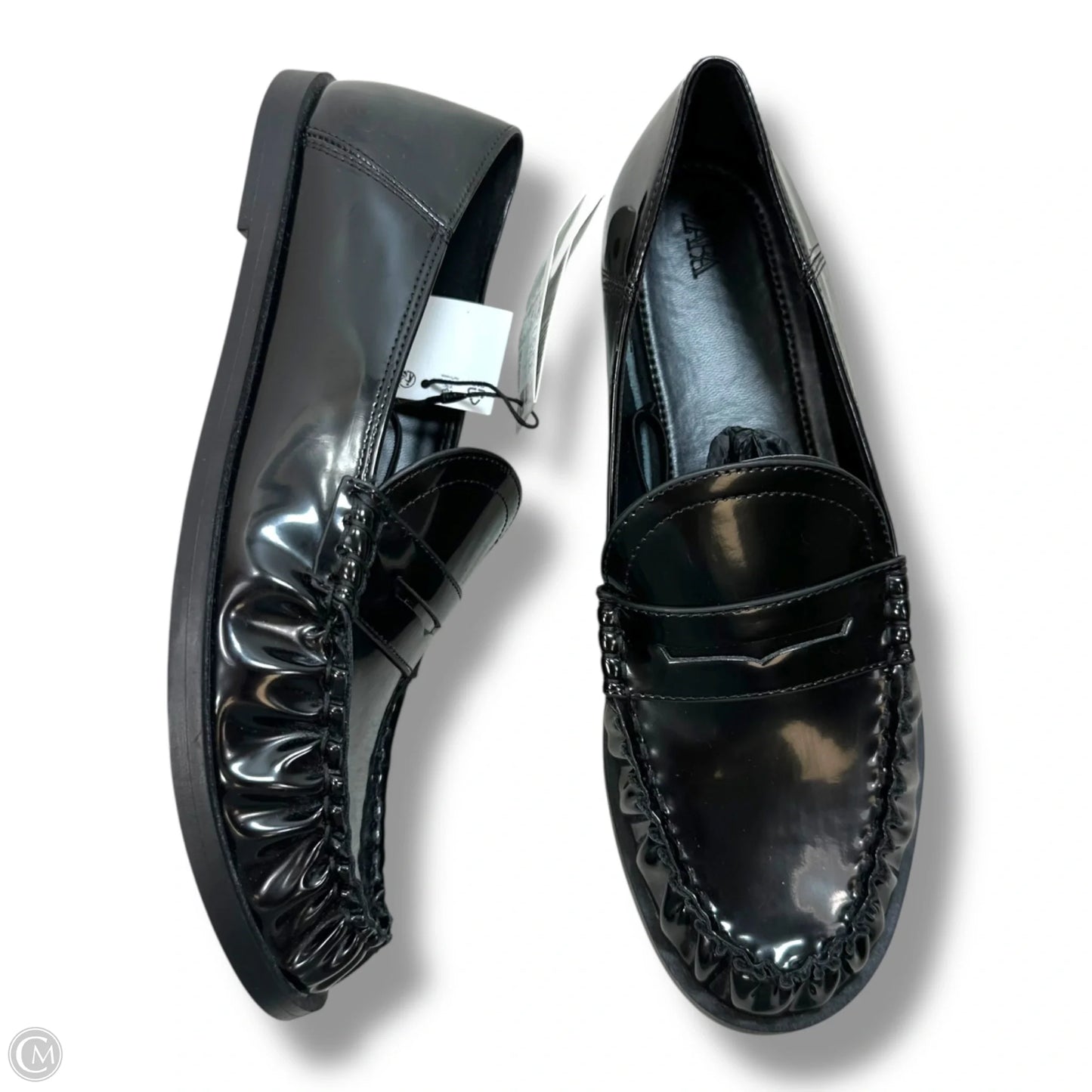 Shoes Flats By Zara In Black, Size: 8