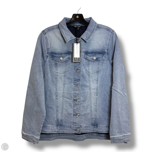 Jacket Denim By Dg2 In Blue, Size: M