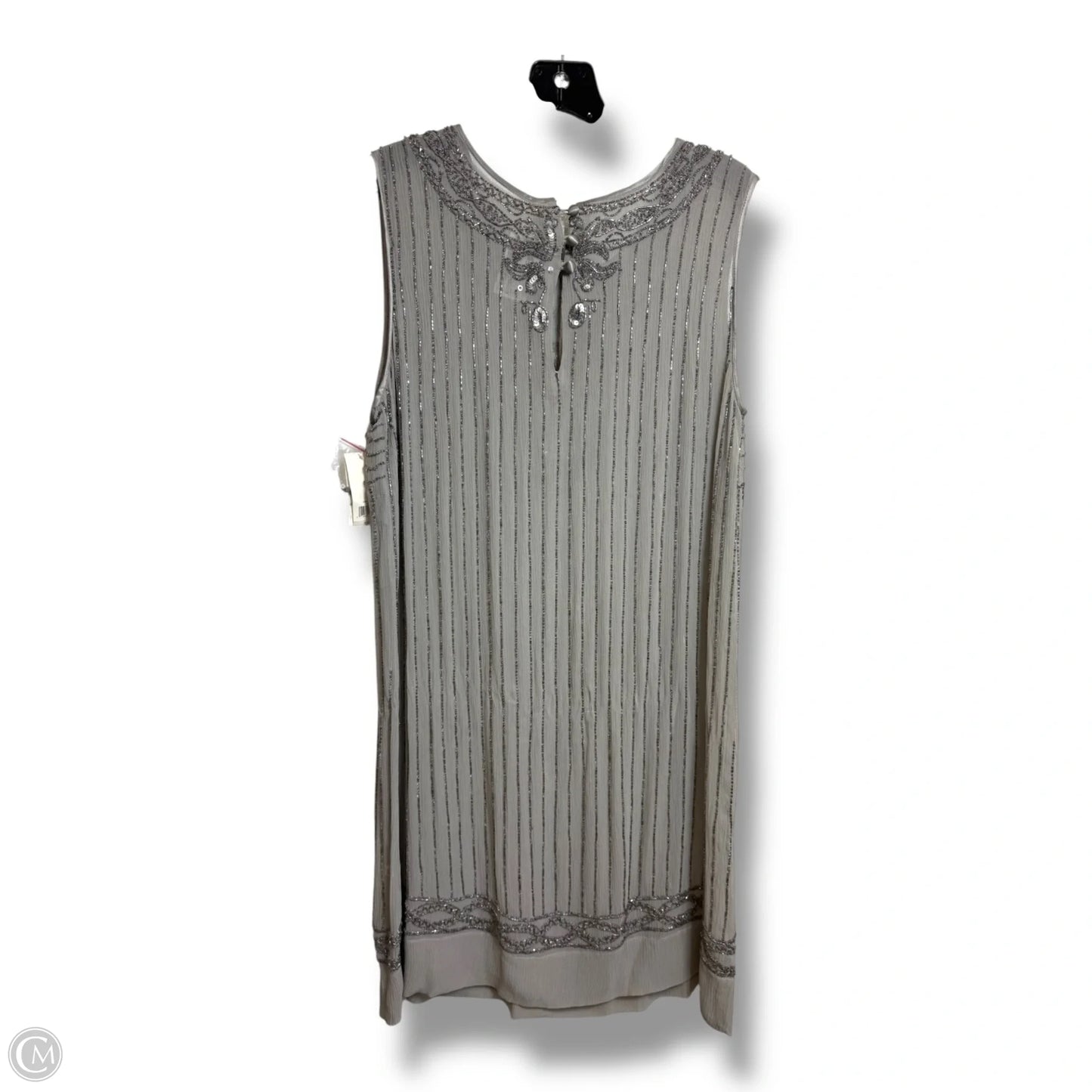 Dress Party Midi By Banana Republic In Silver, Size: 14