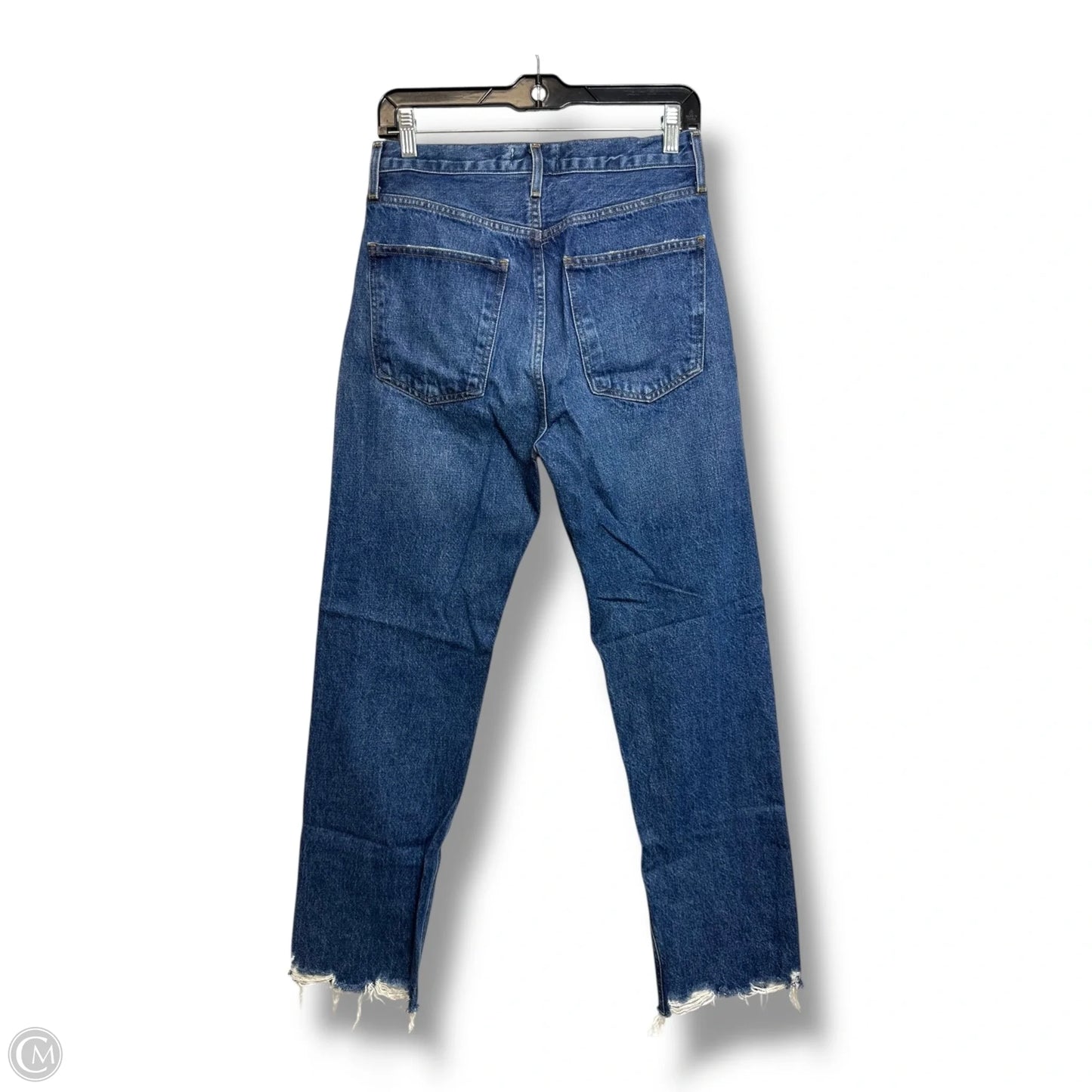 Jeans Straight By Agolde In Blue Denim, Size: 4