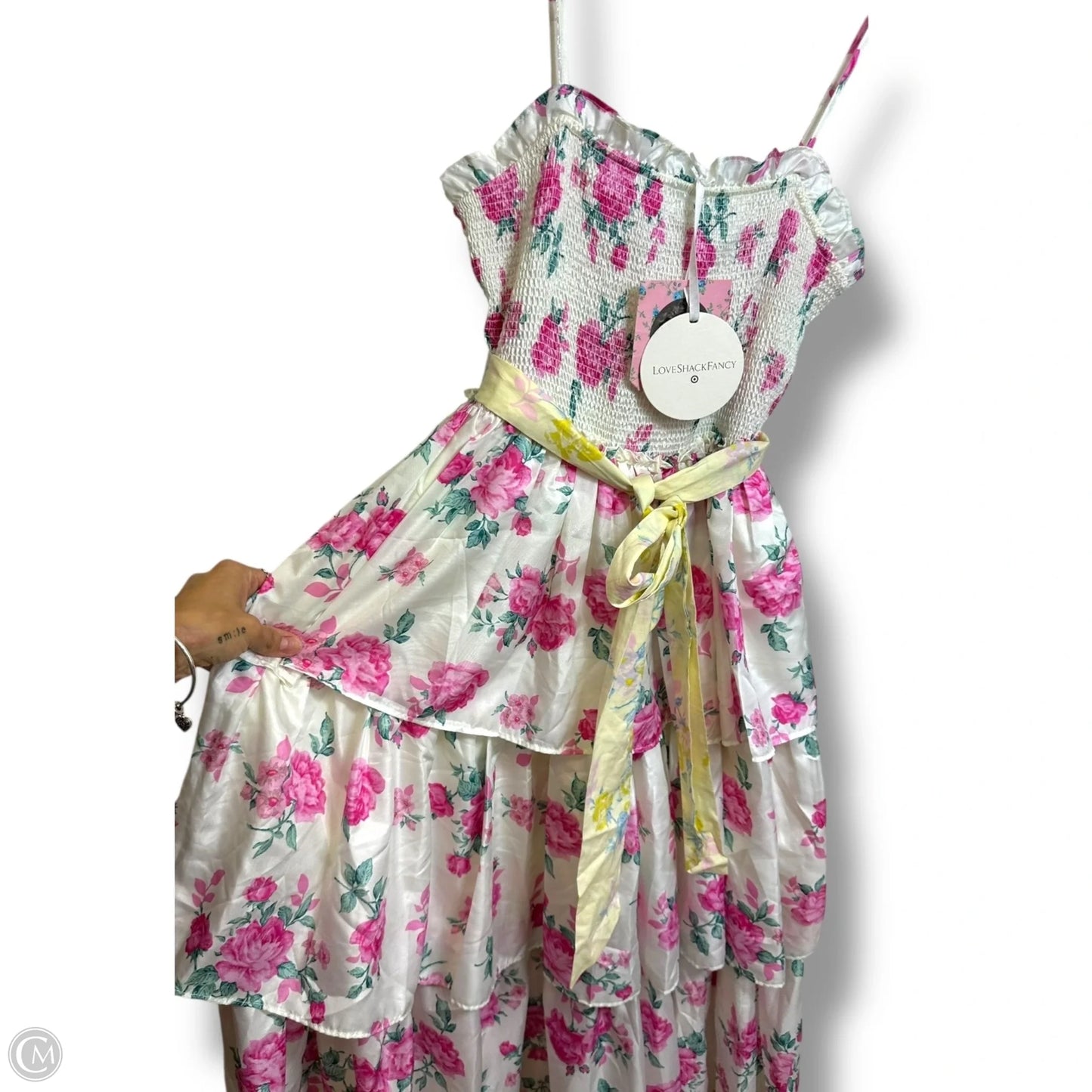 Love Shack Fancy Dress Casual Maxi By Target-designer In Floral Print, Size: S