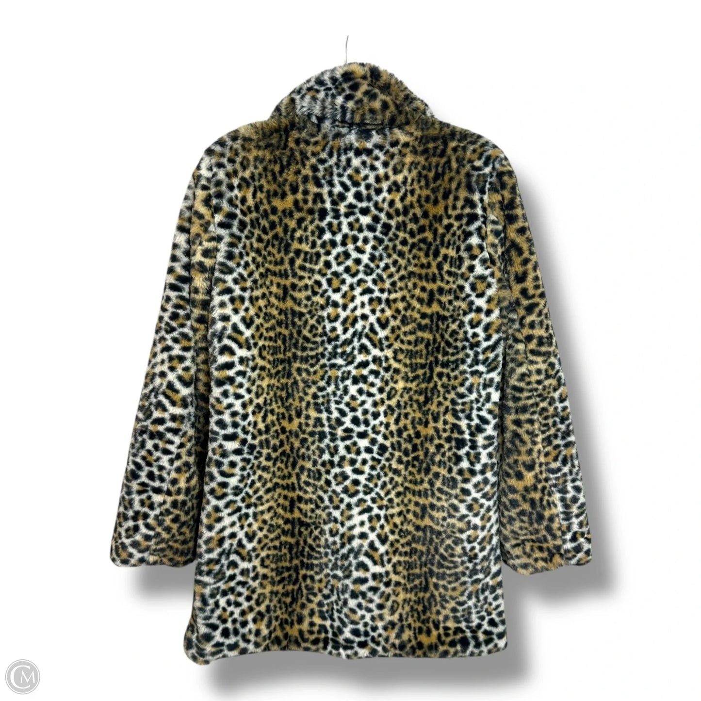 Coat Faux Fur & Sherpa By Clothes Mentor In Animal Print, Size: L