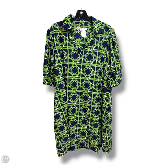 Dress Casual Short By Jude Connally In Blue & Green, Size: Xl