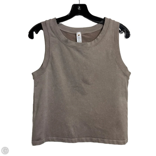 Tank Top By Yogalicious In Taupe, Size: Xl