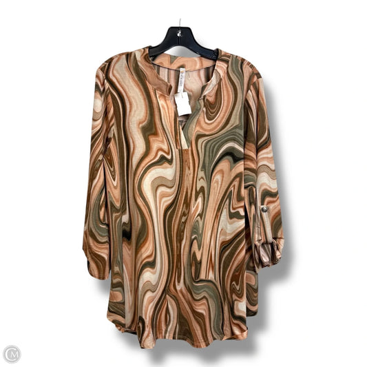 Top Long Sleeve By Dear Scarlett In Multi-colored, Size: L