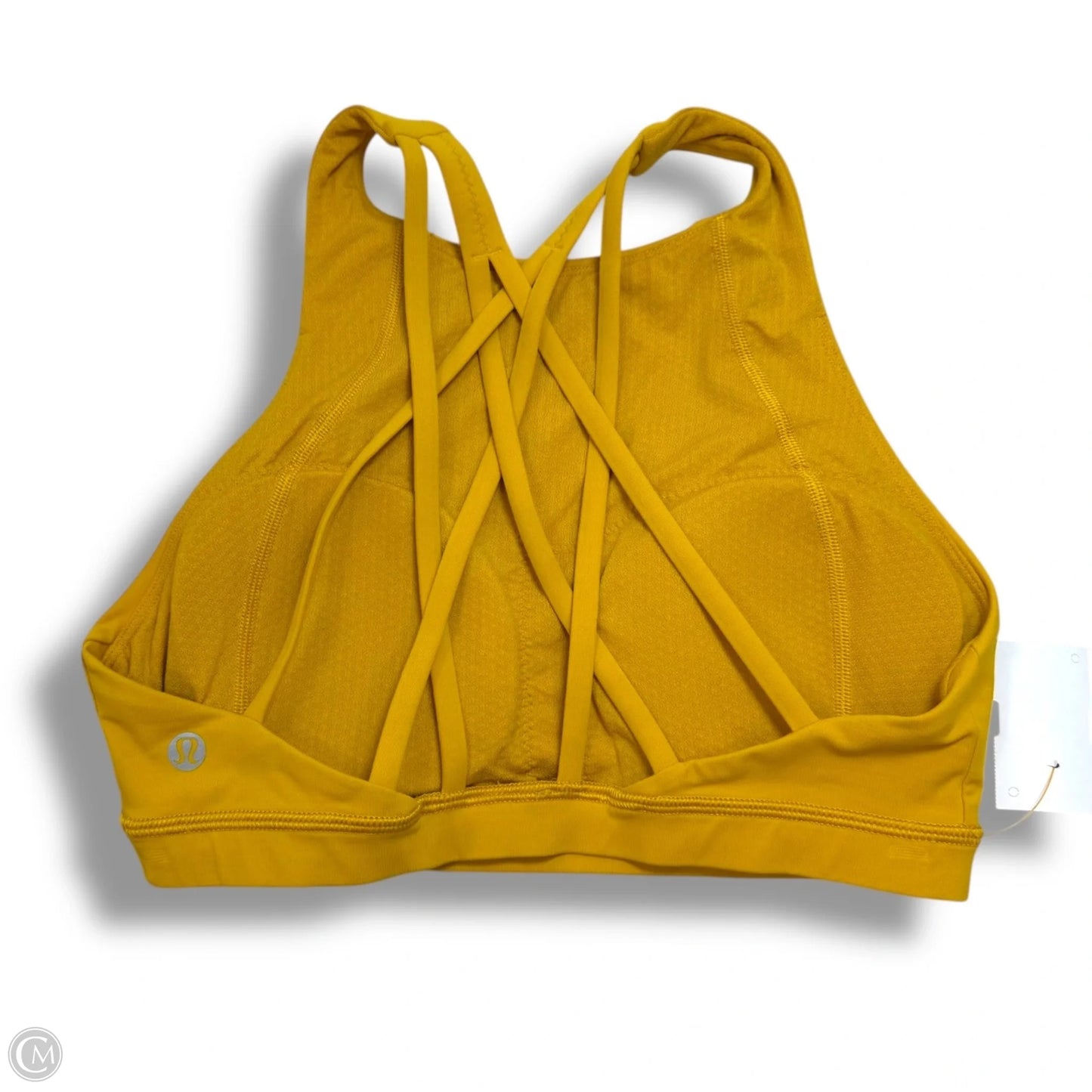 Athletic Bra By Lululemon In Yellow, Size: 4