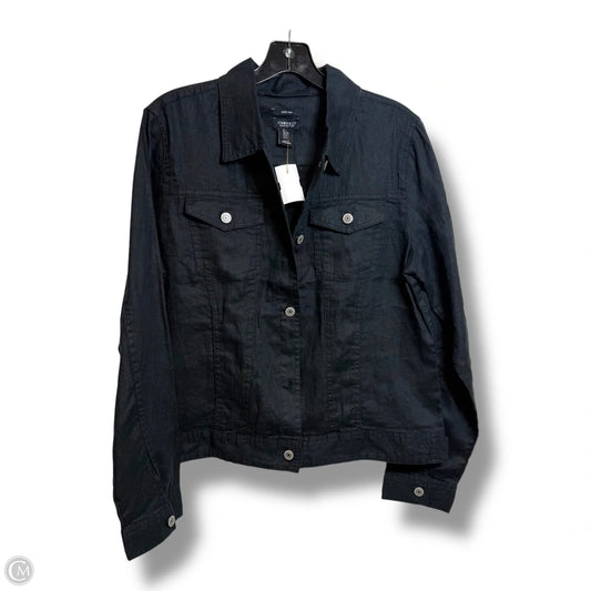 Jacket Shirt By Jones And Co In Black, Size: L