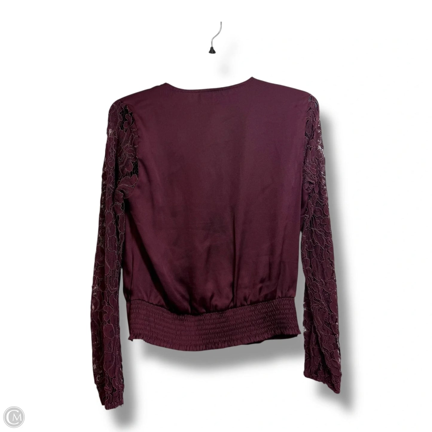 Top Long Sleeve By Inc In Maroon, Size: Xs