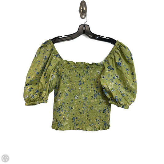 Top Short Sleeve By Inc In Green, Size: M